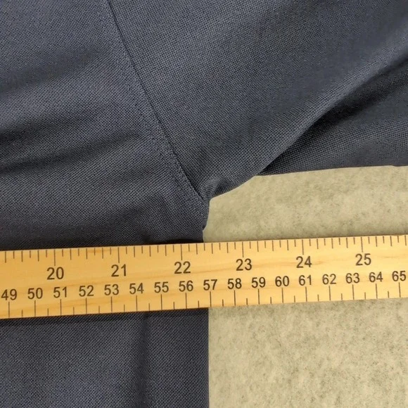 Nike Shirt Mens Large Blue Golf Polo‎ Dri-Fit Logo Swoosh Outdoor Performance - Picture 13 of 14